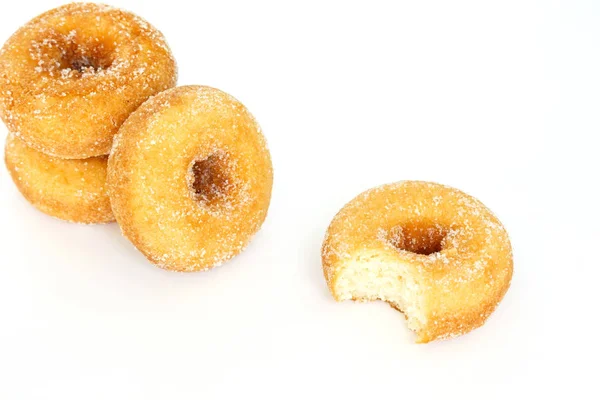 Donut Sugar White Background — Stock Photo, Image