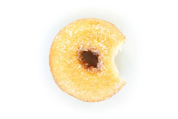 Donut Zucker Auf Weißem Hintergrund — Stockfoto