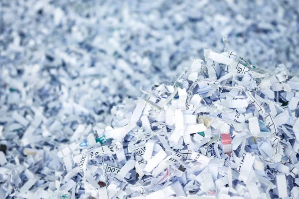 纸张回收文件粉碎环境保护 — 图库照片