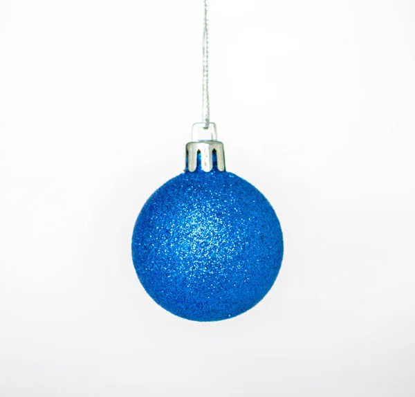 Christmas Ornament Guld Dekoration Vit Bakgrund — Stockfoto
