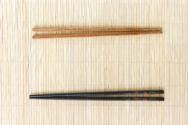 Bambu suşi mat doku Japon bir Çin yaşam tarzı gelenek