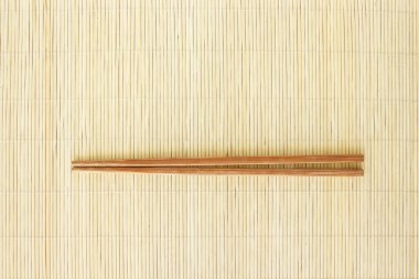 Bambu suşi mat doku Japon bir Çin yaşam tarzı gelenek