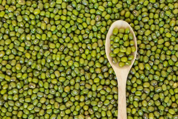 mung bean green in spoon texture