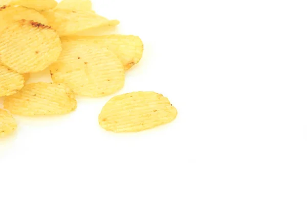 Knusprige Kartoffelchips Junk Food Ungesundes Essen — Stockfoto