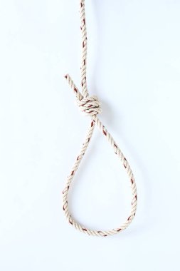 Beyaz arka plan üzerinde bağlanıp düğüm döngü daire