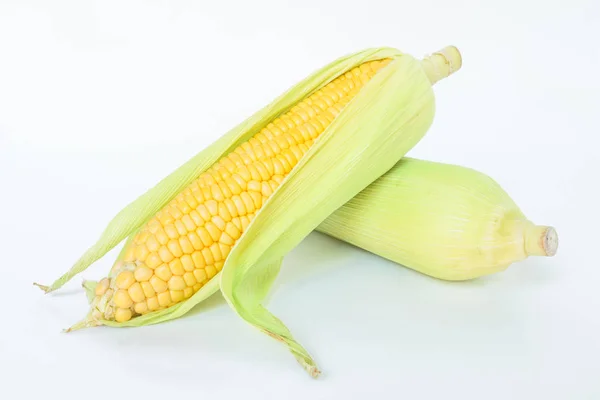 Maïs Kolf Husk Natuurvoeding Natuur Achtergrond — Stockfoto