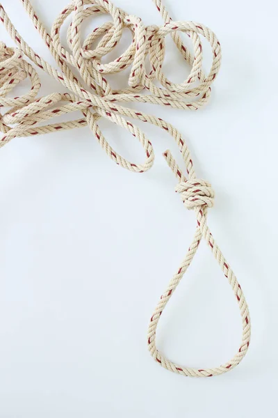 Rope Knot String Twine Brown Nautical — Stock Photo, Image