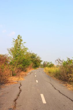 yol ve yol yaz vintage doğa arka plan harap