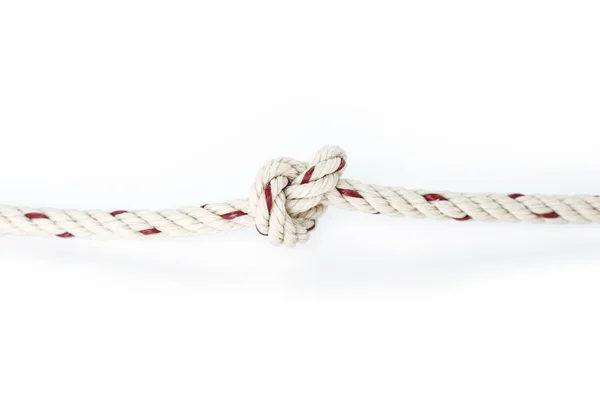 ロープの結び目文字列ひもブラウン航海 — ストック写真