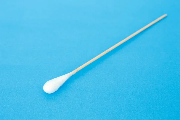 Cotton Bud Swab Clean Healthcare Blue Background — Stock Photo, Image