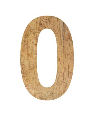 numaraları tasarım simgesi beyaz arka plan üzerinde ahşap