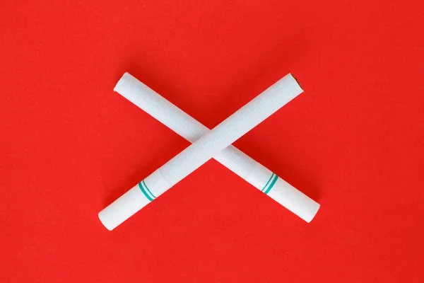 Stop Kouření Odvykání Zdarma Symbol Cigaretový Tabák Pozadí — Stock fotografie