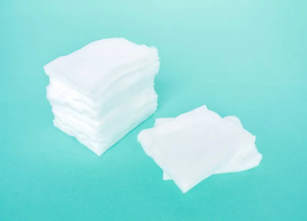 Almofadas Algodão Branco Macio Beleza Limpa Medicina Saúde — Fotografia de Stock