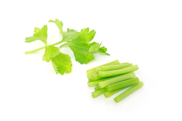 Celery Leaf Stalk Vegetable Organic Food Healthy Nature White Background — Stock Photo, Image