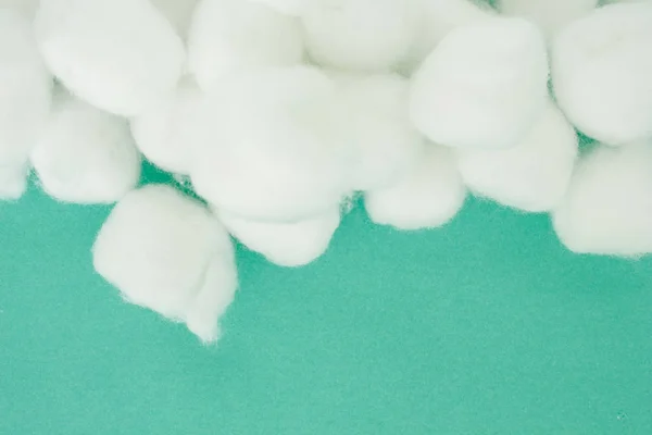 Bola Algodão Branco Macio Beleza Limpa Medicina Saúde — Fotografia de Stock
