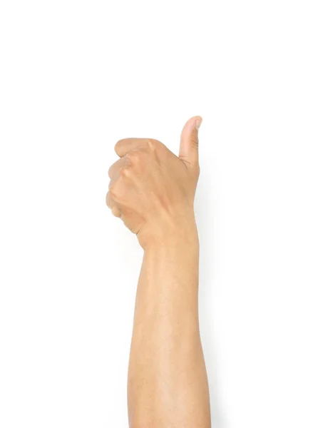 Χέρι Του Άνθρωπος Σύμβολο Όπως Μεγάλη Εξαιρετική Λευκό Φόντο — Φωτογραφία Αρχείου