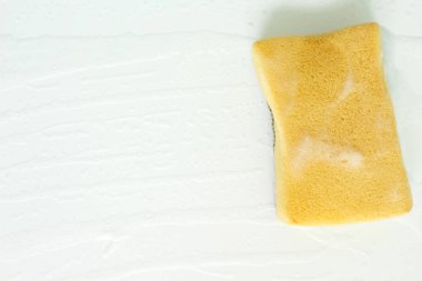 Kabarcıklar beyaz temizlik sünger yıkama köpük