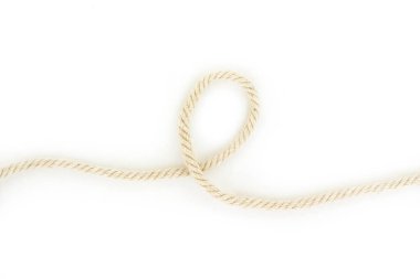 beyaz arkaplanda ip.