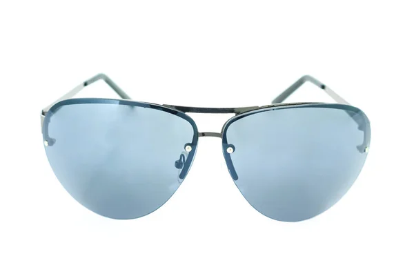 Óculos Sol Pretos Fundo Branco — Fotografia de Stock