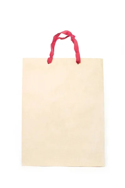 Brown Paper Bag White Background — Stock Photo, Image