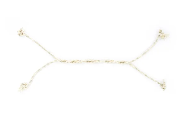 Cuerda Sobre Fondo Blanco — Foto de Stock