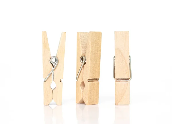 Wooden Clothespins Stock Photo - Download Image Now - Clothespin, Wood -  Material, Cut Out - iStock