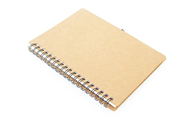 Notebook Fehér Háttér — Stock Fotó