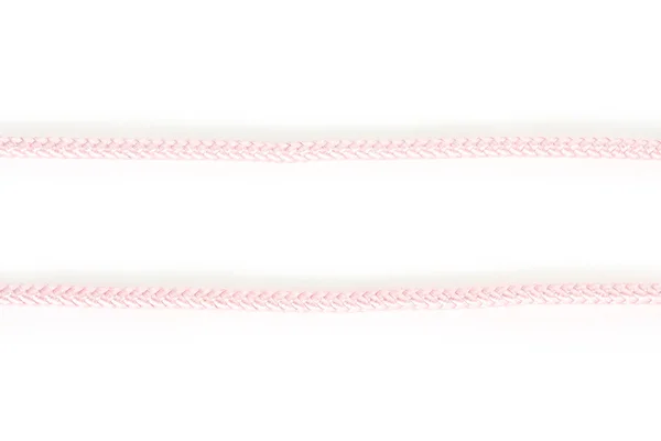 Rosa Fäden Auf Weißem Hintergrund — Stockfoto