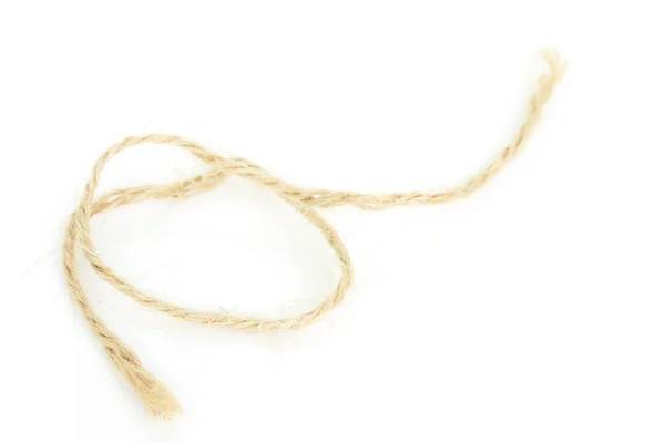 ロープの結び目文字列ひもブラウン航海 — ストック写真