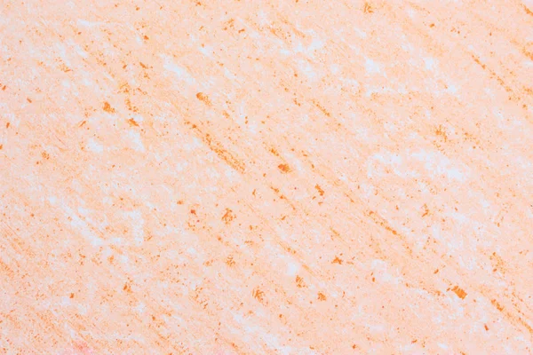 Pomarańczowy Pastel Rysunki Białym Papierze Tekstura Tło — Zdjęcie stockowe