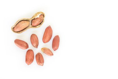 beyaz zemin üzerine fıstık kazık