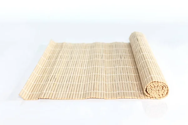 Bamboo Sushi Mat Texture Japanese Chinese Life Style Tradition — стоковое фото