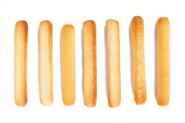 Bröd Klistermärken Vit Bakgrund — Stockfoto