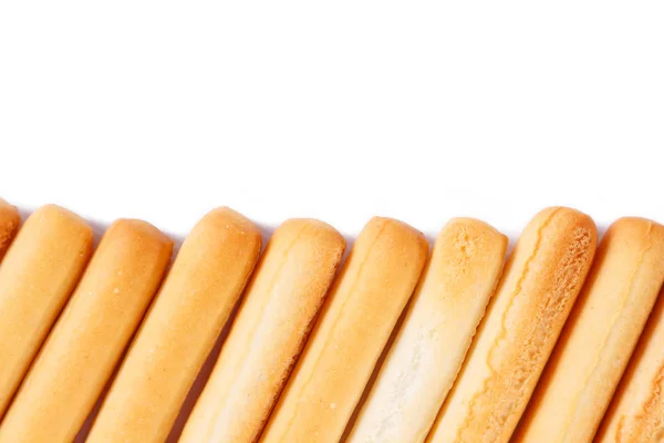 Bread Sticks White Background — Stock Photo, Image