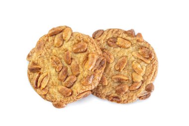 beyaz zemin üzerine fıstık iki parça tanımlama bilgisi.