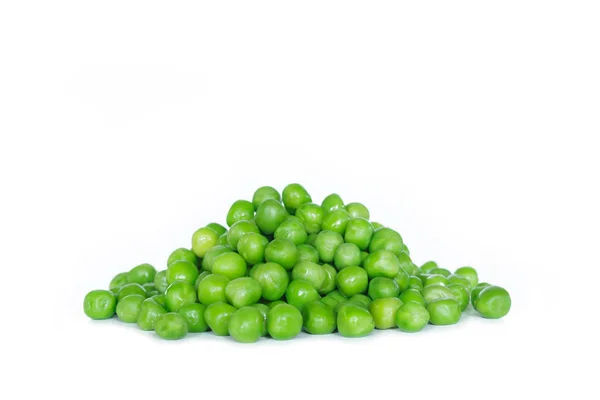 白い背景に緑のエンドウ豆 — ストック写真
