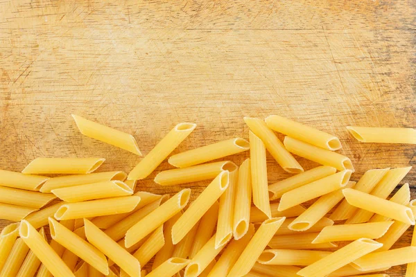 Dry Pasta Penne Italian Food Wooden — Stock Photo, Image