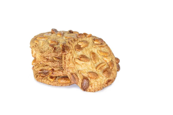 Купа Арахісового Печива Білому Тлі — стокове фото