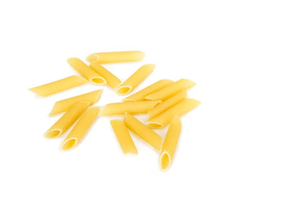 Dry Pasta Penne Italian Food White Background — Stock Photo, Image