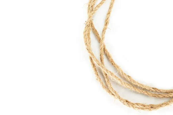 白い背景のロープ — ストック写真