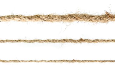 beyaz arkaplanda ip.