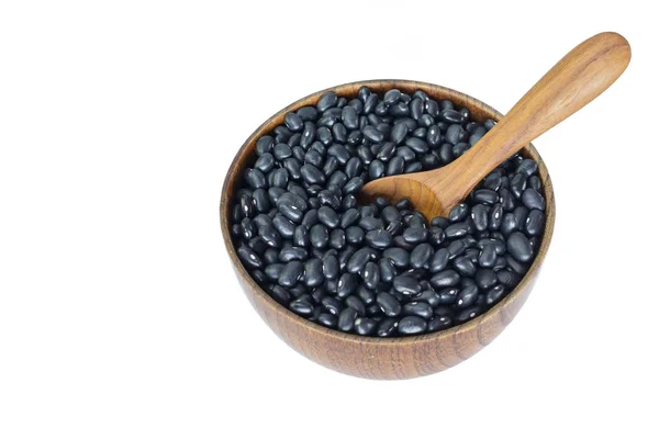 Black Bean Bowl White Background — Stock Photo, Image