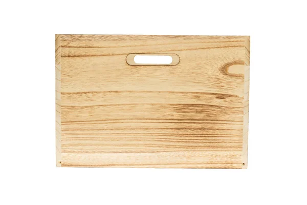 Wooden Box Empty White Background — Stock Photo, Image
