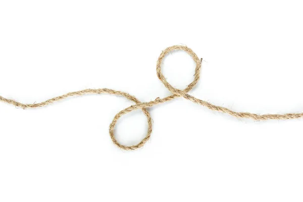 Rope White Background — Stock Photo, Image