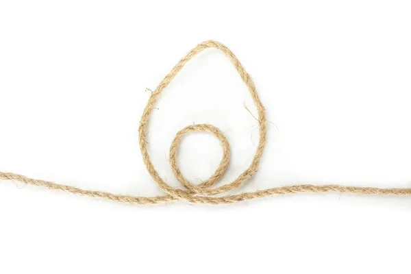 白い背景のロープ — ストック写真