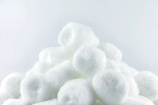 Cotton Ball White Soft Clean Beauty Health Medicine White Background — Stock Photo, Image