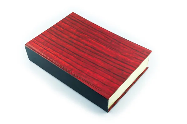 Boek Red Cover Witte Achtergrond — Stockfoto