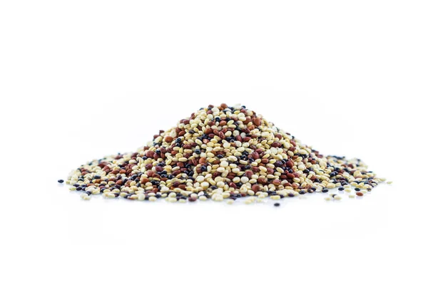 Pile Quinoa White Background — Stock Photo, Image