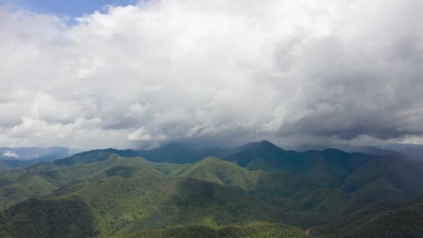 Time Lapse Mountains Raind Day Cloud Moving Rain Θυελλώδες Σύννεφο — Αρχείο Βίντεο