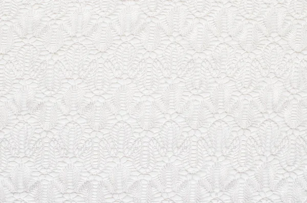 Bílá pletená struktura krajky — Stock fotografie